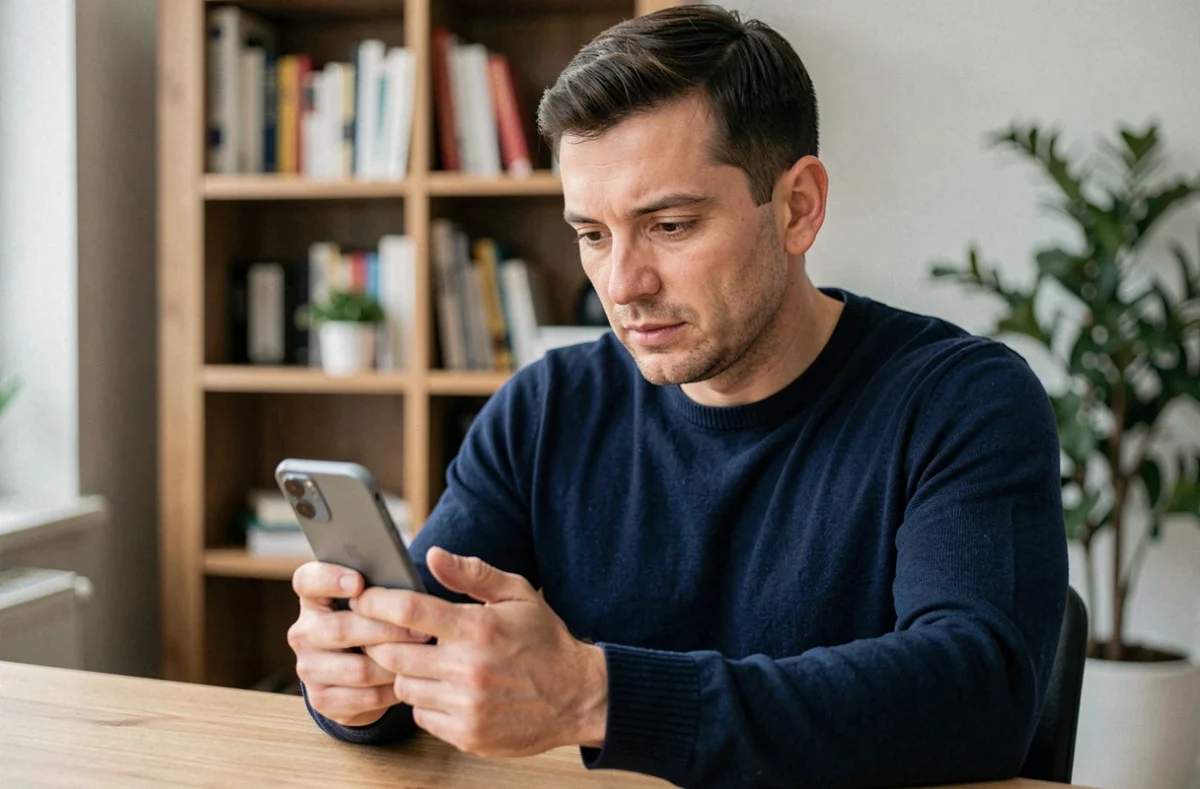 Homme tenant un Xiaomi 15 et consultant les paramètres de sécurité sur l'écran du smartphone