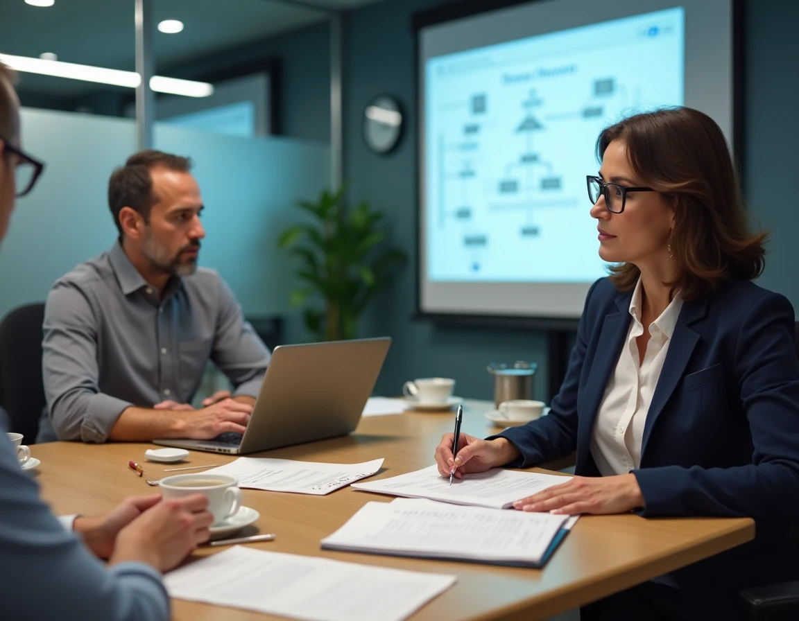 Réunion entre responsable MOA et chef de projet DSI pour aligner les spécifications fonctionnelles et les use cases